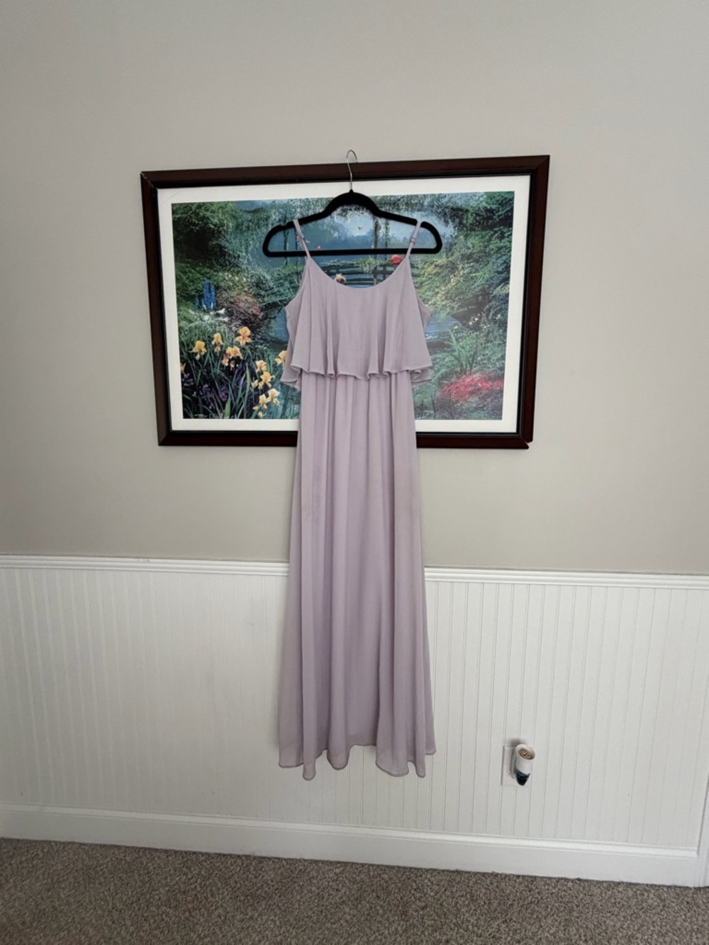 Show Me Your MuMu Lavender Off-Shoulder Maxi with Spaghetti Straps